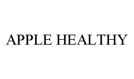 Trademark Logo APPLE HEALTHY