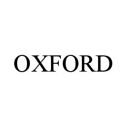 Trademark Logo OXFORD