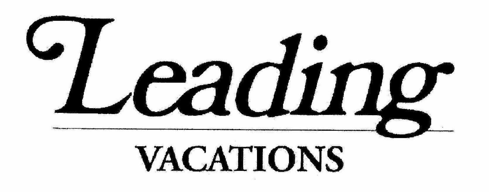  LEADING VACATIONS