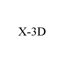 Trademark Logo X-3D