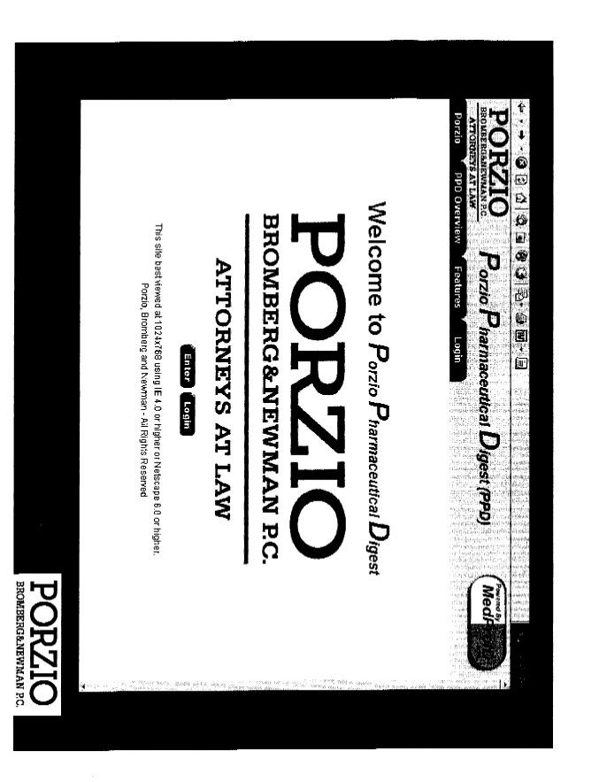 Trademark Logo PORZIO PHARMACEUTICAL DIGEST