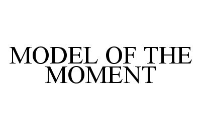  MODEL OF THE MOMENT