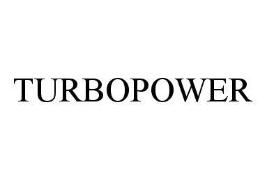 Trademark Logo TURBOPOWER