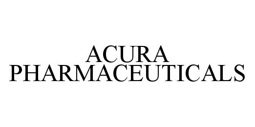 Trademark Logo ACURA PHARMACEUTICALS