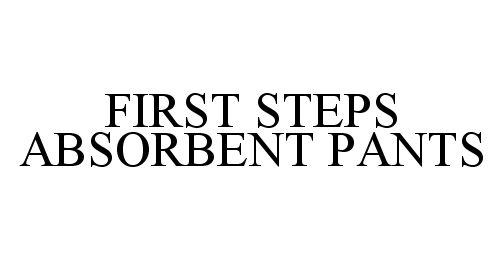  FIRST STEPS ABSORBENT PANTS