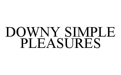 Trademark Logo DOWNY SIMPLE PLEASURES