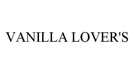 Trademark Logo VANILLA LOVER'S
