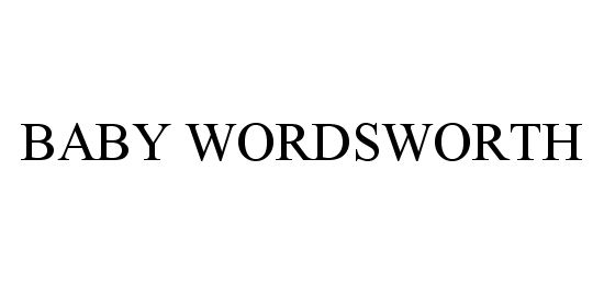 Trademark Logo BABY WORDSWORTH