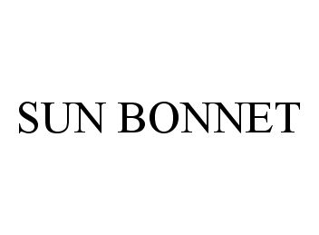 Trademark Logo SUN BONNET