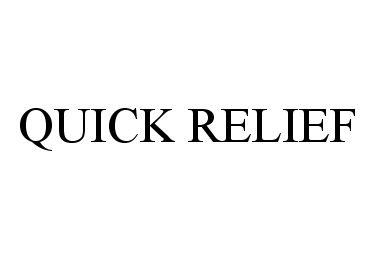 Trademark Logo QUICK RELIEF