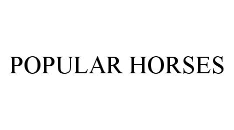  POPULAR HORSES