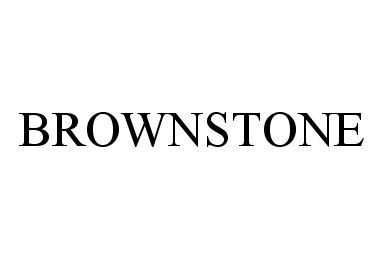 Trademark Logo BROWNSTONE