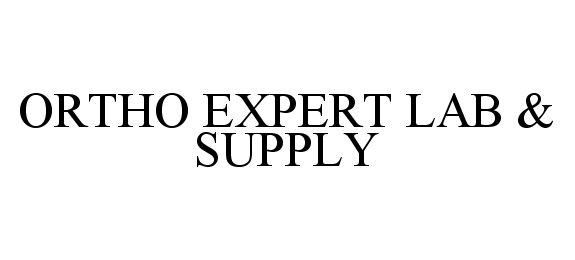  ORTHO EXPERT LAB &amp; SUPPLY