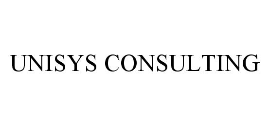  UNISYS CONSULTING