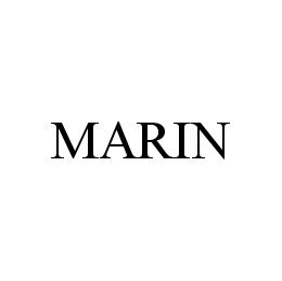 Trademark Logo MARIN