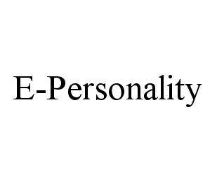 Trademark Logo E-PERSONALITY