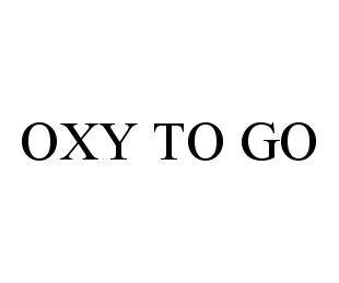 Trademark Logo OXY TO GO