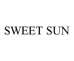 Trademark Logo SWEET SUN