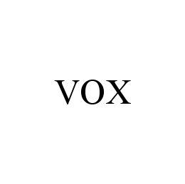 Trademark Logo VOX