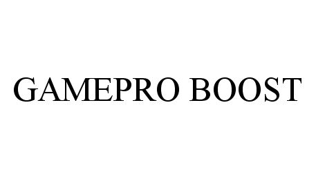 Trademark Logo GAMEPRO BOOST