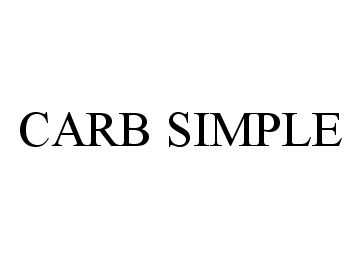 Trademark Logo CARB SIMPLE