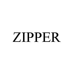 Trademark Logo ZIPPER