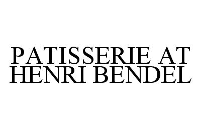 Trademark Logo PATISSERIE AT HENRI BENDEL