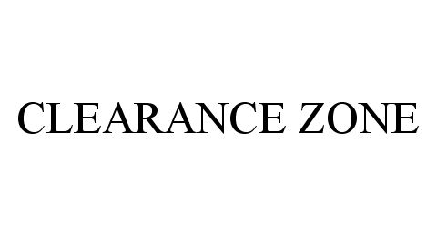 Trademark Logo CLEARANCE ZONE