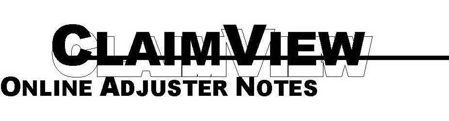 Trademark Logo CLAIMVIEW ONLINE ADJUSTER NOTES