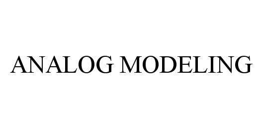 Trademark Logo ANALOG MODELING