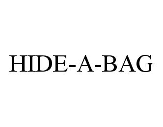 Trademark Logo HIDE-A-BAG