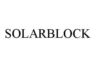 Trademark Logo SOLARBLOCK