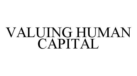 Trademark Logo VALUING HUMAN CAPITAL
