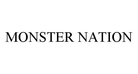 Trademark Logo MONSTER NATION