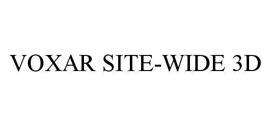 Trademark Logo VOXAR SITE-WIDE 3D