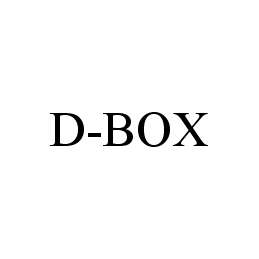 Trademark Logo D-BOX