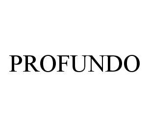 Trademark Logo PROFUNDO