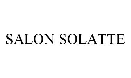 Trademark Logo SALON SOLATTE