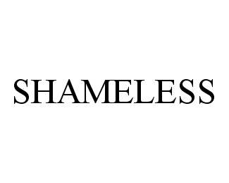 Trademark Logo SHAMELESS