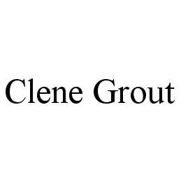  CLENE GROUT