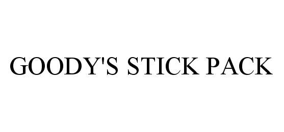 Trademark Logo GOODY'S STICK PACK