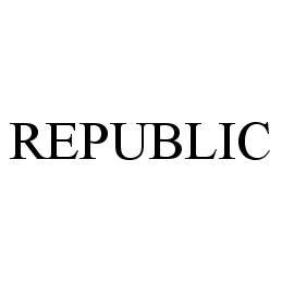 Trademark Logo REPUBLIC