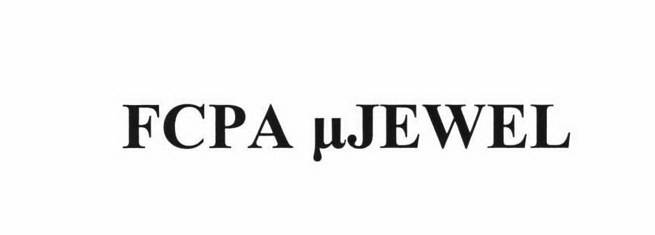 Trademark Logo FCPA µJEWEL