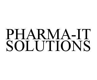 Trademark Logo PHARMA-IT SOLUTIONS