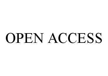 Trademark Logo OPEN ACCESS