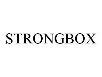 Trademark Logo STRONGBOX