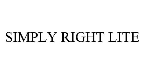  SIMPLY RIGHT LITE
