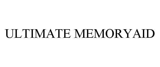 Trademark Logo ULTIMATE MEMORYAID