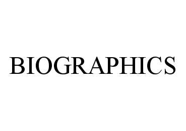 Trademark Logo BIOGRAPHICS