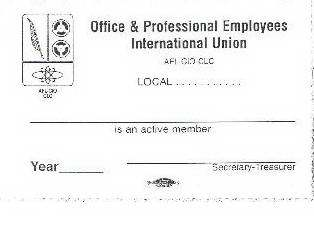  OFFICE &amp; PROFESSIONAL EMPLOYEES INTERNATIONAL UNION